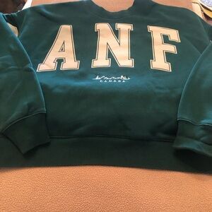 Abercrombie & Fitch XL Banff Forest Green Crewneck Sweatshirt With Lettering